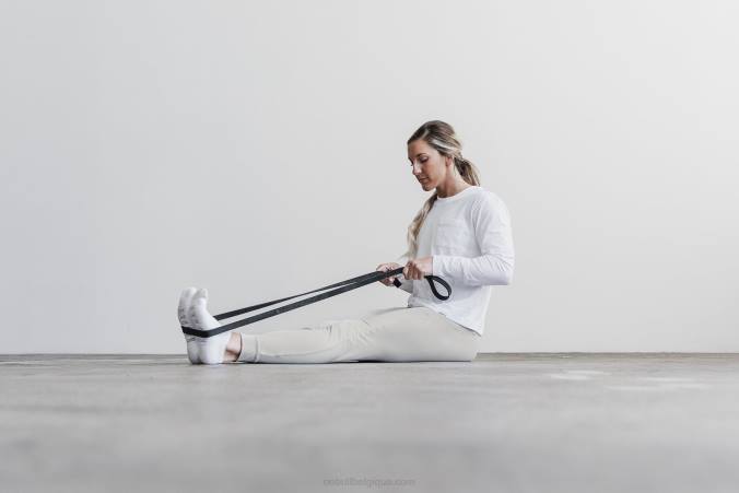 HH04B1138 t-shirt boxy épais à manches longues et poche Nobull femmes