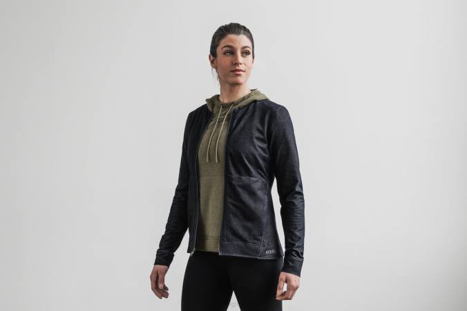 HH04B1184 veste zippée en sergé Nobull femmes