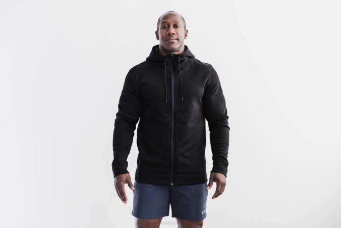 HH04B207 sweat à capuche zippé Nobull Hommes